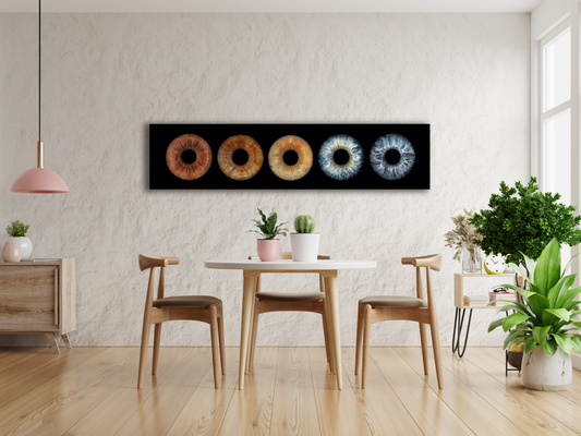 Metallic Print Eye Artwork