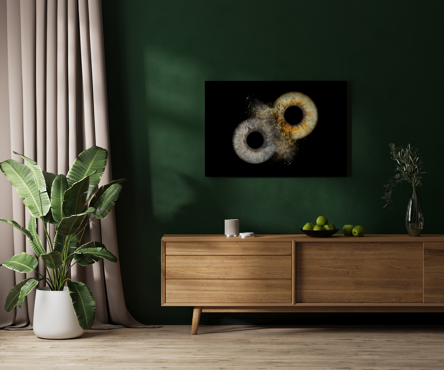 Metallic Print Eye Artwork