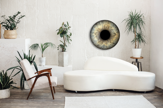 Metallic Print Eye Artwork
